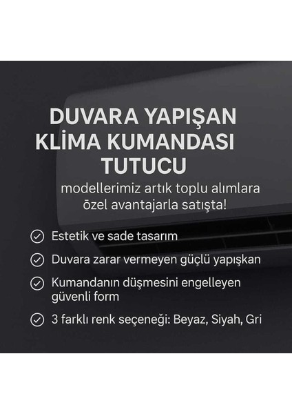 Klima Için Uzaktan Kumanda Duvara Montaj Aparatı Tutucuu fiyatları