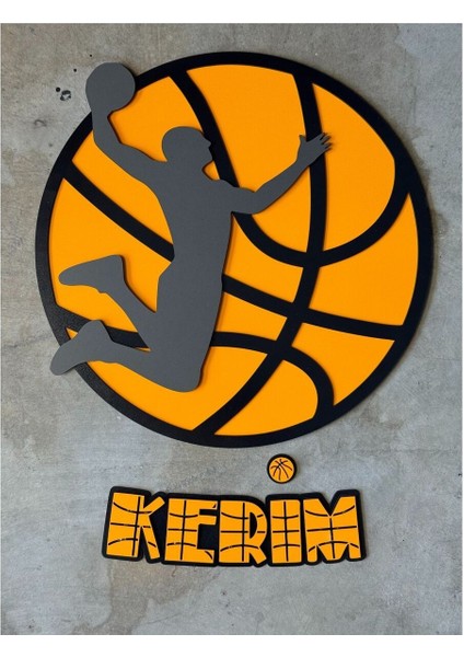 Kişiye Özel Isimli Ahşap Mdf Basketbol Duvar Dekoru | Sporcu Temalı Basketbol Oynayan Oyuncu Desenl modelleri