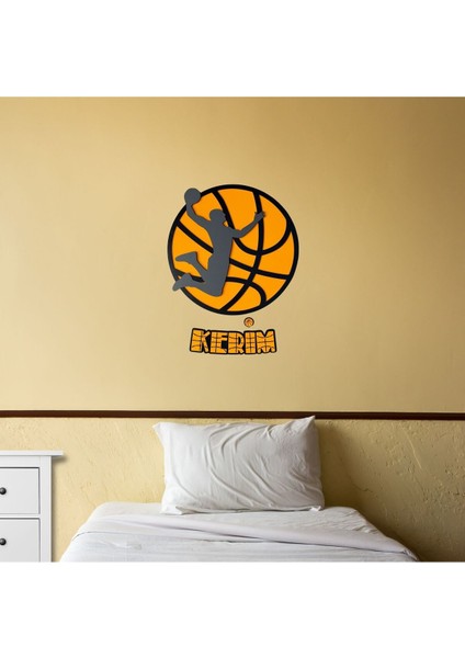Kişiye Özel Isimli Ahşap Mdf Basketbol Duvar Dekoru | Sporcu Temalı Basketbol Oynayan Oyuncu Desenl fırsatları