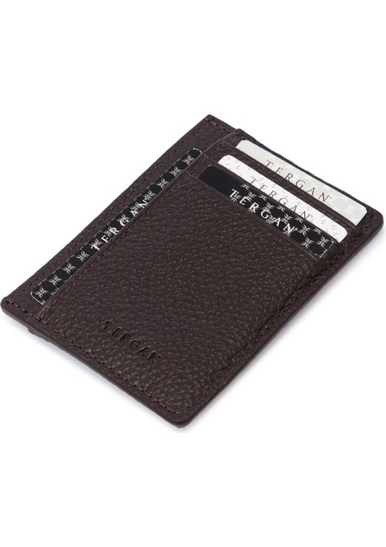 Kahve Deri Unisex Kredi Kartlık - S1KK00001676-A42