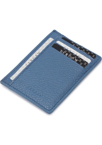 Mavi Deri Unisex Kredi Kartlık - S1KK00001676-I6T