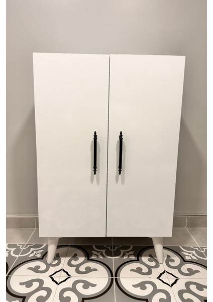 Çok Amaçlı Beyaz Gardırop Dolabı 135*58*33 fırsatları