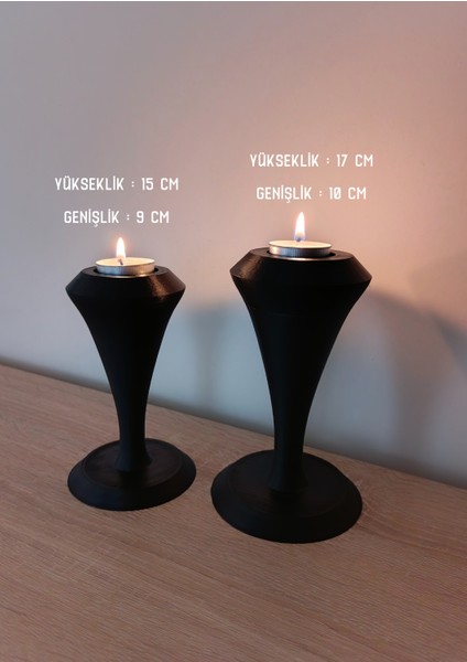 Spirit Mumluk 2'li Şamdan Mumluk Dekoratif Mumluk (2 Adet Mum Dahil) modelleri