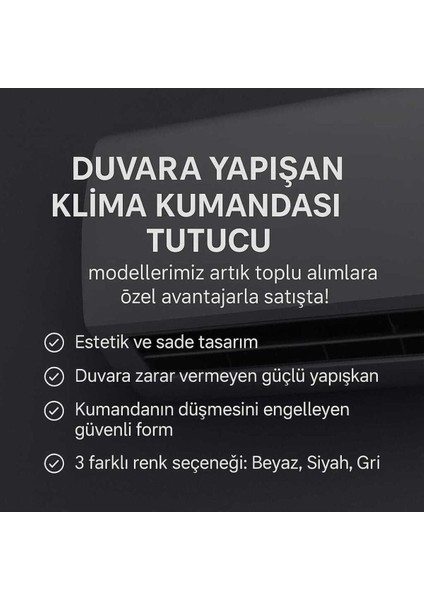 Klima Için Uzaktan Kumanda Duvara Montaj Aparatı Tutucuu fiyatları