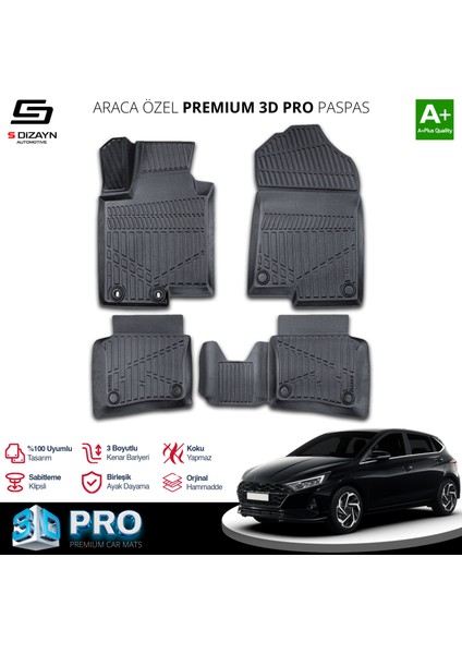Hyundai I20 3D Pro Havuzlu Paspas 2020 Üzeri A+ Kalite