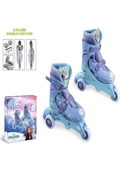 Karlar Ülkesi Frozen Elsa Anna Paten 29-32 Beden Alıştırma ve Normal Kullanım 2in1