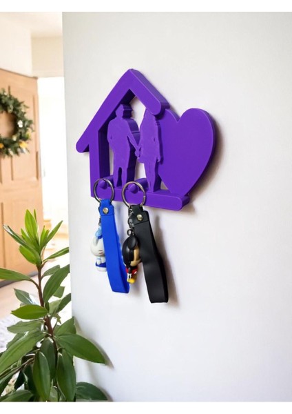 Aşk Temalı Anahtar Askılığı - Çiftler Için Anahtar Askılığı - Duvar Anahtar Askılığı modelleri