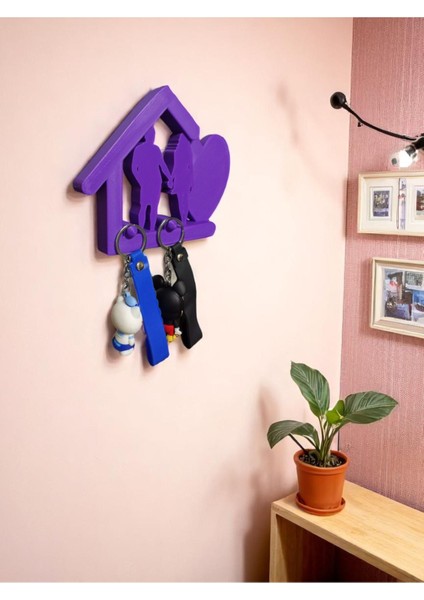 Aşk Temalı Anahtar Askılığı - Çiftler Için Anahtar Askılığı - Duvar Anahtar Askılığı indirimleri