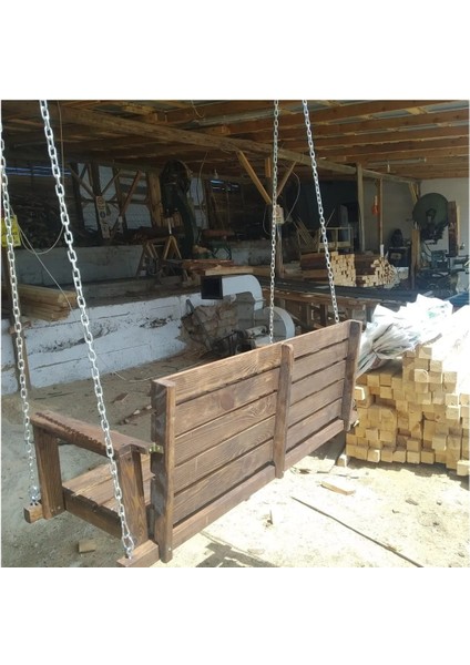 Ahşap Balkon Bahçe Salıncak