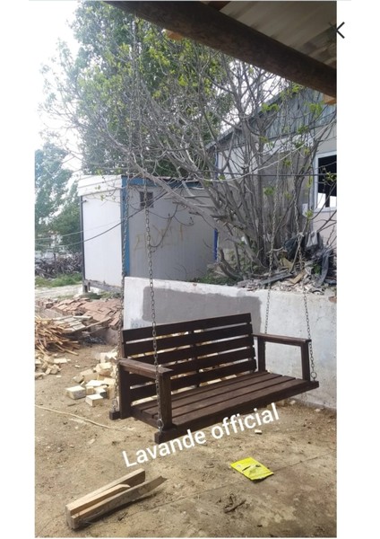Ahşap Balkon Bahçe Salıncak