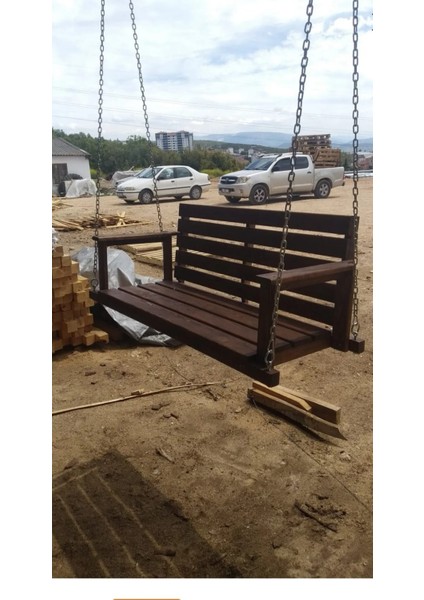Ahşap Balkon Bahçe Salıncak