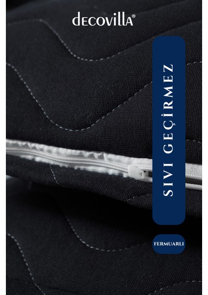 Micro Kapitone Yastık Alezi Sıvı Geçirmez 4 Lü Set Yastık Koruyucu 50X70 modelleri