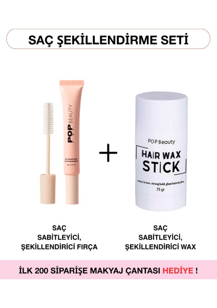 Saç Sabitleyici & Şekillendirici Wax Fırça Seti