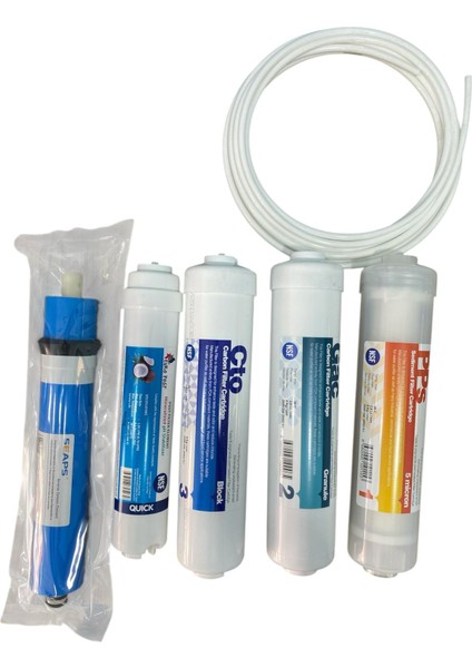 Su Arıtma Filtresi Nsf Sertifikalı 5 Aşamalı Premium Inline Filtre Sistemi
