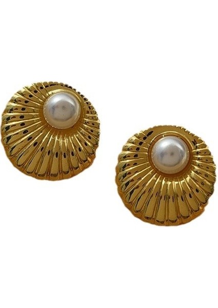 Küpe Mizaç Küpe Niş Tasarım Gümüş Iğne Küpe (Yurt Dışından)