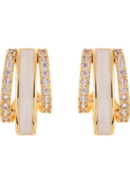 Saplama Küpeler Vintage Sade Küpeler (Yurt Dışından)