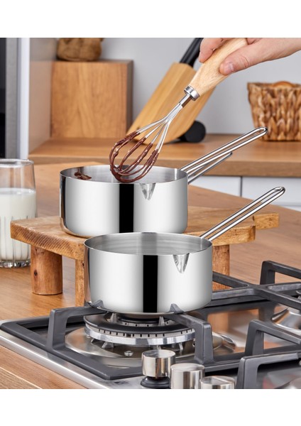 Çelik 2 Li Kaçerola Sosluk Sütlük 16CM indirimleri