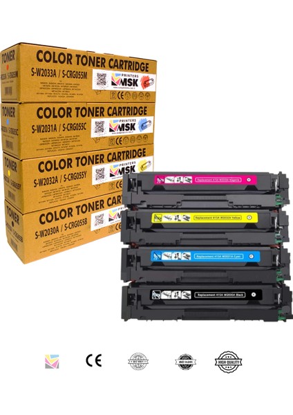 Hp 415A Muadil Toner Seti Tüm Renkler