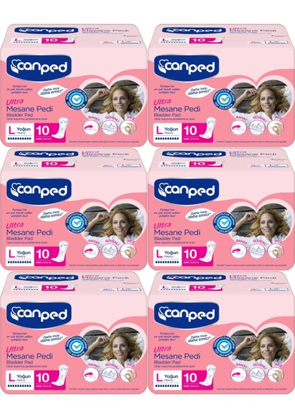 Mesane Pedi Ultra L - Large - Büyük - Yoğun 60 Adet (6pk*10)