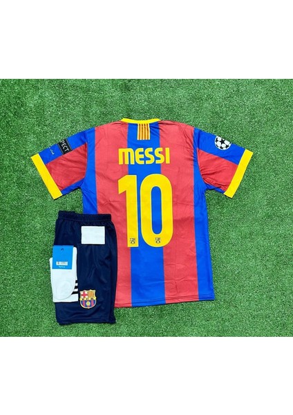 Dayıbalı Bar 2011 Şampiyonlar Ligi Finali Lionel Messi Nostalji Çocuk Forması 3'lü Set