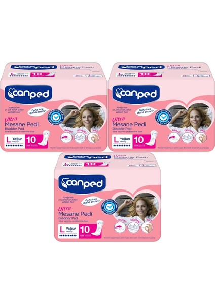 Mesane Pedi Ultra L - Large - Büyük - Yoğun 30 Adet (3pk*10)
