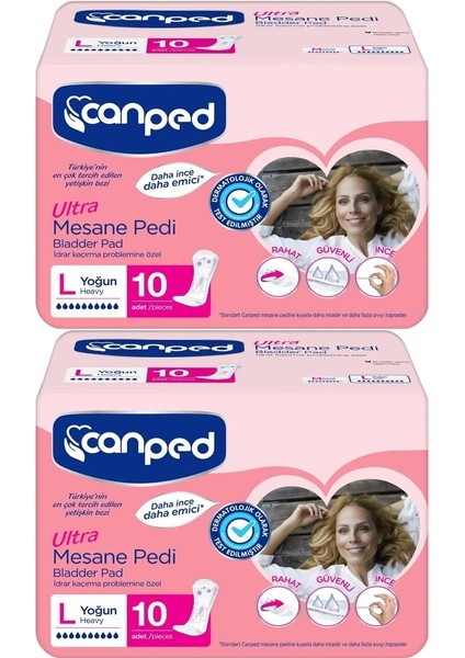 Mesane Pedi Ultra L - Large - Büyük - Yoğun 20 Adet (2pk*10)