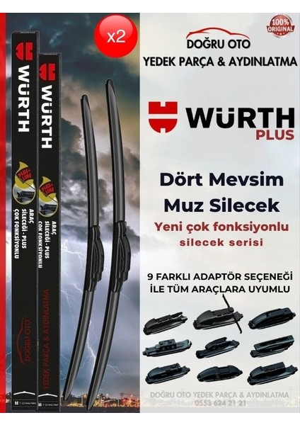 Opel Astra J Uyumlu Ön Cam Silecek Takımı (675/625MM) modelleri