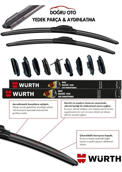Opel Astra J Uyumlu Ön Cam Silecek Takımı (675/625MM) fırsatları