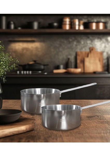 Çelik 2 Li Kaçerola Sosluk Sütlük 14CM modelleri