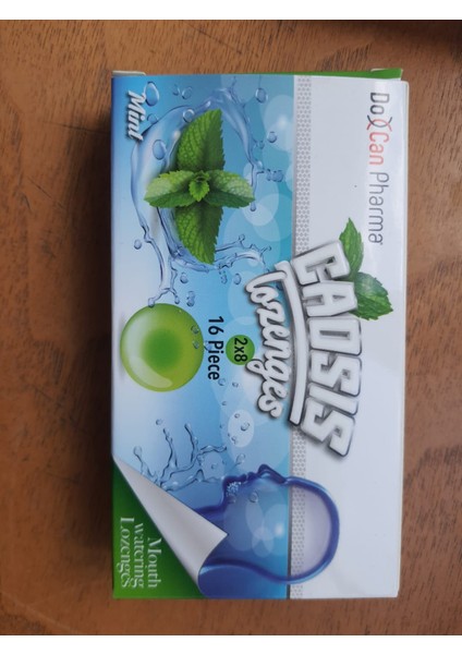Caosis Nane Aromalı Pastil 16 adet - Ağız Sağlığı ve Ferahlıkta Lider