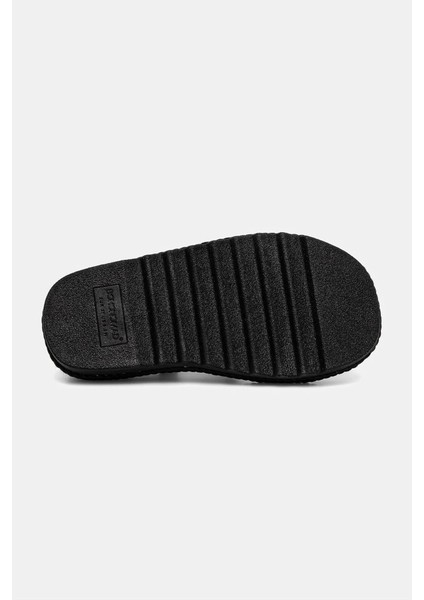 Yeni Sezon Bodrum Mıd Platform Kadın Halat Sandalet BOD.0020.M.P-SIYAH