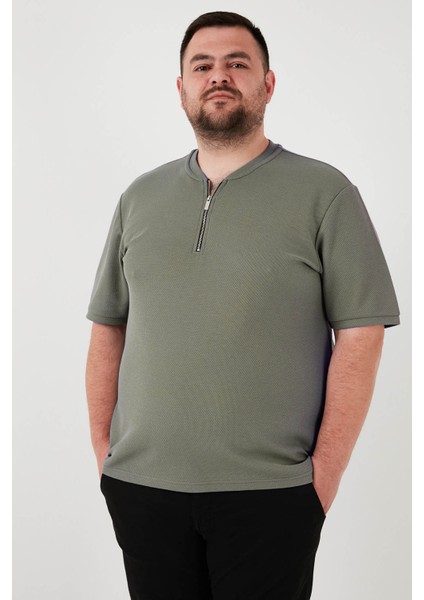 Büyük Beden Pamuklu Regular Fit T Shirt Erkek T Shirt 5902653B
