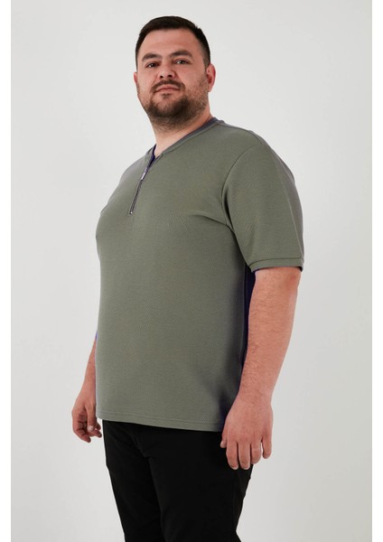 Büyük Beden Pamuklu Regular Fit T Shirt Erkek T Shirt 5902653B modelleri
