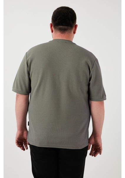 Büyük Beden Pamuklu Regular Fit T Shirt Erkek T Shirt 5902653B fırsatları
