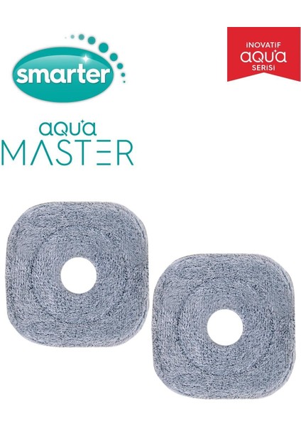 Aqua Master 2 Adet Yedek Mop Temiz & Kirli Suyu Ayırma Özelliği Otomatik Temizlik Seti Mop fiyatları