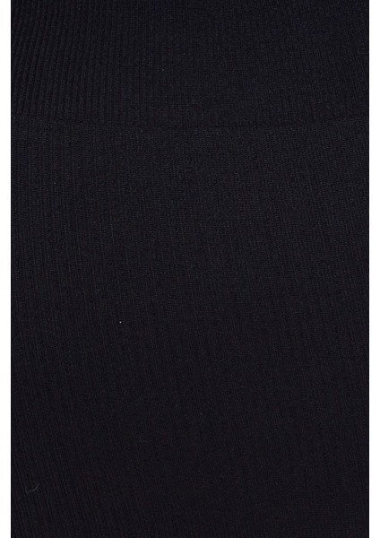 Curve Kadın Büyük Beden Fitilli Yüksek Bel Toparlayıcı Örme Biker Şort Kısa Siyah Tayt indirimleri