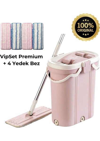 Vip Ahmet Premium Tablet Mop Temizlik Seti 4 Lü Yedek Bez