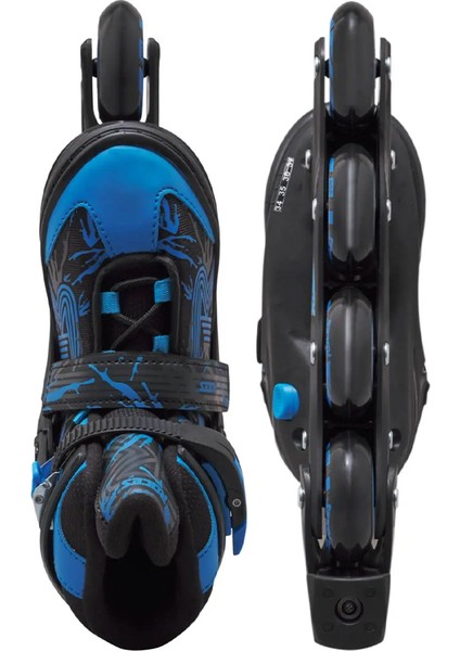 Jokey Boy 3 Black Astro Blue Ayarlanabilir Çocuk Pateni 30-33 fırsatları