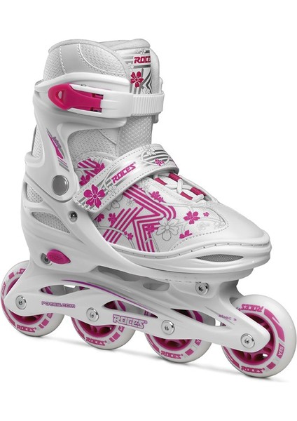 Jokey Girl 3 White Pink Ayarlanabilir Çocuk Pateni 30-33