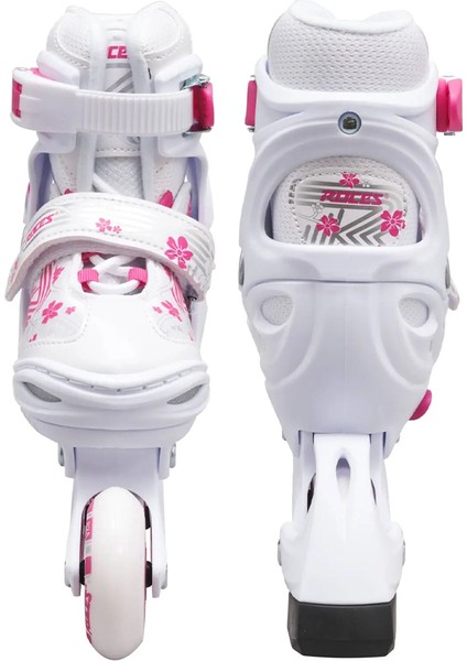 Jokey Girl 3 White Pink Ayarlanabilir Çocuk Pateni 30-33 modelleri