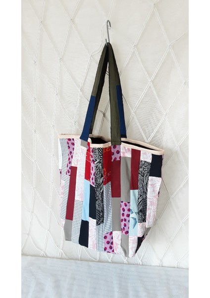 Laldizayn El Yapımı Dikişli Omuz Çantası