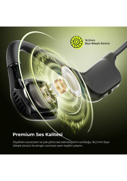 Runfree Lite2 Açık Kulak Bluetooth 5. 3 Kablosuz Kulaklık - Ipx4 Spor Kulaklığı - 15 Saat Pil Ömrü modelleri