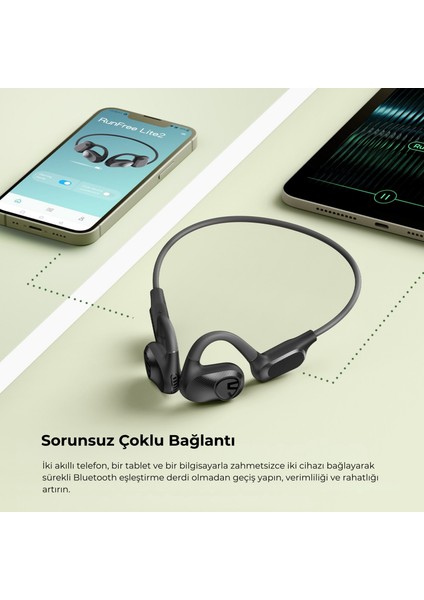 Runfree Lite2 Açık Kulak Bluetooth 5. 3 Kablosuz Kulaklık - Ipx4 Spor Kulaklığı - 15 Saat Pil Ömrü fırsatları