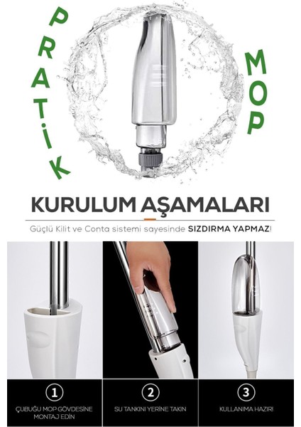Profesyonel Su Hazneli Püskürtmeli Sprey Mop fiyatları