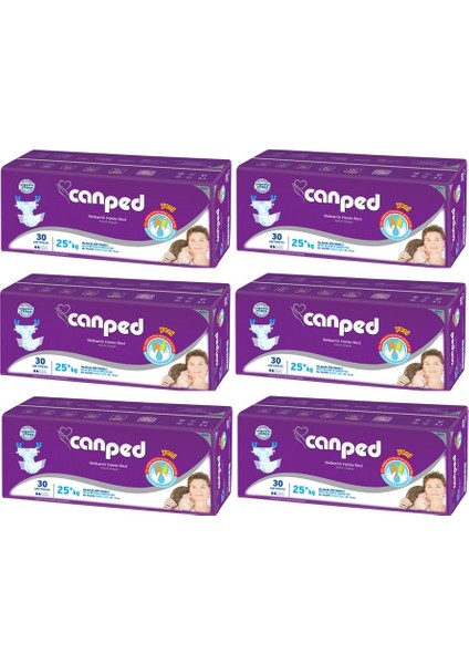 Hasta Bezi Çoçuklar Için Bel Bantlı Tekstil Yüzeyli 180 Adet Xs (6pk*30)