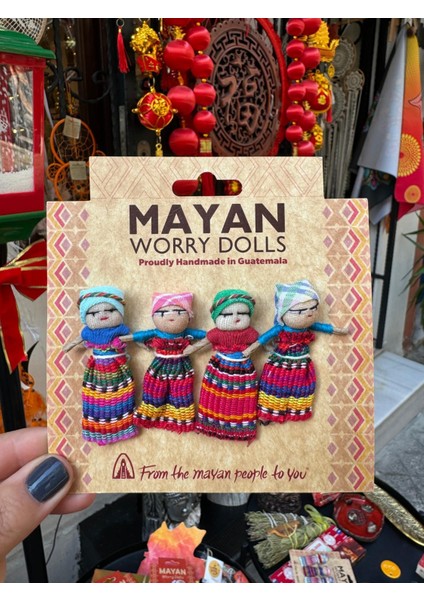 Worry Dolls Maya Bebekleri 4'lü