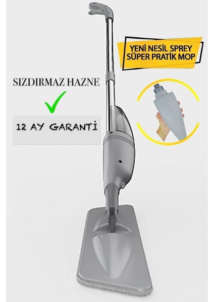 Mob Bezli Deterjan Hazneli Set, 4 Yedek Bez ile, Bej renk, Türkiye üretimi