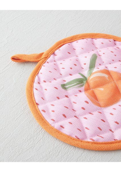 Summer Orange Polyester 2'li Mutfak Seti 17X30 cm + 20X20 cm Kırmızı-Pembe fiyatları