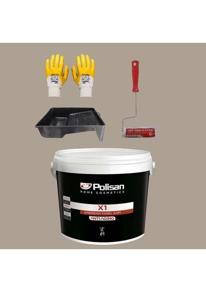 4'lü Set X1 Kokusuz Panel Kapı Boyası Amerikan Kapı 1kg