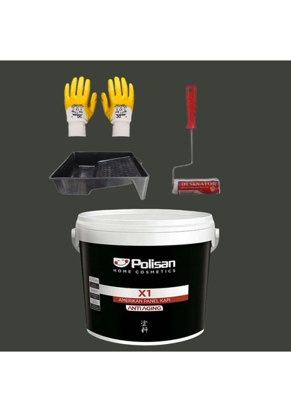 4'lü Set X1 Kokusuz Panel Kapı Boyası Amerikan Kapı 1kg